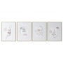 Painting DKD Home Decor Face Scandinavian 45 x 2,5 x 60 cm (4 Units)