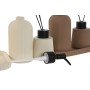 Bath Set Home ESPRIT Cream Terracotta ABS Dolomite 17 x 9 x 2 cm 3 Pieces (2 Units)