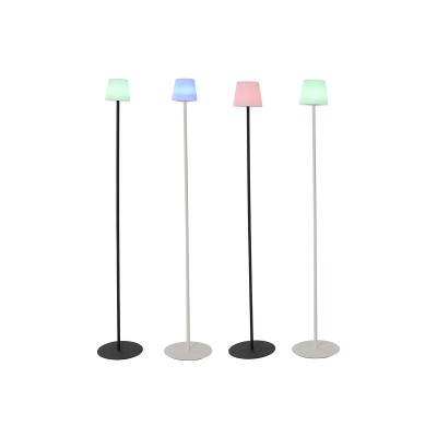 Solar lamp Home ESPRIT Black 25 x 25 x 140 cm