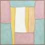 Painting Home ESPRIT White Pink Turquoise Abstract Urban 102 x 4,5 x 102 cm (2 Units)