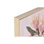 Painting Home ESPRIT Yellow Green Pink Shabby Chic Vase 83 x 4,5 x 83 cm (2 Units)