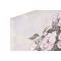Painting Home ESPRIT White Pink Roses Romantic 60 x 3 x 60 cm (4 Units)