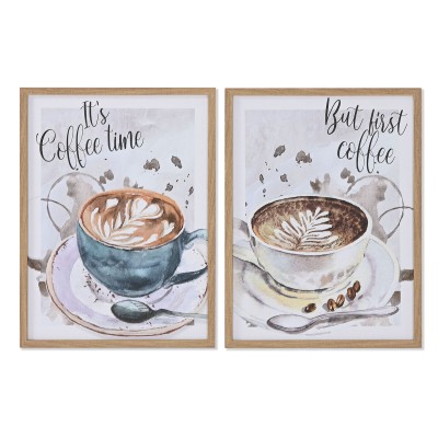 Painting Home ESPRIT Brown Grey Vintage 30 x 1,8 x 40 cm (2 Units)