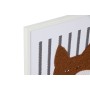 Painting Home ESPRIT White Grey Children's animals 40 x 1,8 x 50 cm (4 Units)
