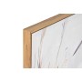 Painting Home ESPRIT White Beige Grey Bird Oriental 80 x 3,5 x 80 cm (2 Units)