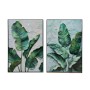 Painting Home ESPRIT Green Palms Tropical 80 x 3,5 x 120 cm (2 Units)