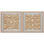 Painting Home ESPRIT White Natural Scandinavian 40 x 3 x 40 cm (2 Units)