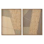 Painting Home ESPRIT Natural Scandinavian 60 x 3 x 80 cm (2 Units)