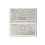 Painting Home ESPRIT White Beige Circles Urban 122 x 4,5 x 62 cm (2 Units)