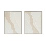 Painting Home ESPRIT White Beige Scandinavian 62 x 4,5 x 82 cm (2 Units)