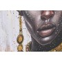 Painting Home ESPRIT Black Golden Colonial African Woman 60 x 3 x 90 cm (2 Units)
