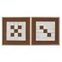 Painting Home ESPRIT White Brown Beige Modern Urban 50 x 3 x 50 cm (2 Units)