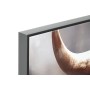 Painting Home ESPRIT Black Golden Modern Bull Lacquered 100 x 4 x 100 cm (2 Units)