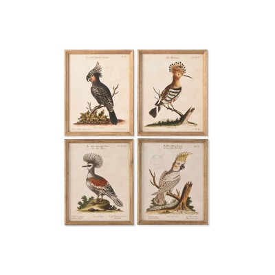 Painting Home ESPRIT Beige Tropical 40 x 2 x 50 cm (4 Units)