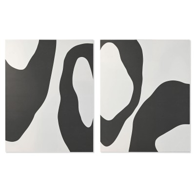Cadre Home ESPRIT Blanc Blue marine Moderne Urbaine 140 x 3 x 180 cm (2 Unités)