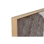 Painting Home ESPRIT Brown Black Beige Abstract 123 x 4,3 x 123 cm (2 Units)