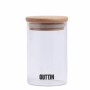 Transparent Glass Jar Quttin    6,5 x 11 cm Silicone 250 ml (24 Units)