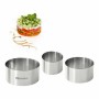 Moule de placage Quttin Argenté Acier inoxydable 12 Unités (3 Pièces)