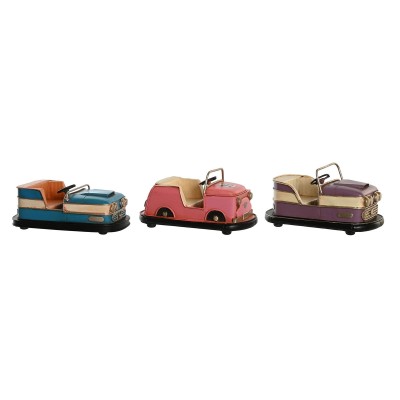 Decorative Figure DKD Home Decor Blue Pink Lilac Vintage 19,5 x 11 x 9,5 cm (3 Units)
