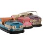 Decorative Figure DKD Home Decor Blue Pink Lilac Vintage 19,5 x 11 x 9,5 cm (3 Units)