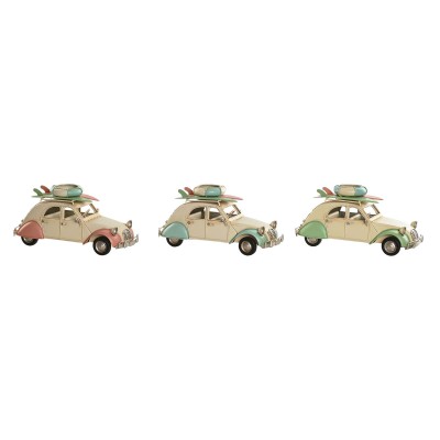 Decorative Figure Home ESPRIT Blue Green Pink Vintage 28 x 11 x 11,5 cm (3 Units)