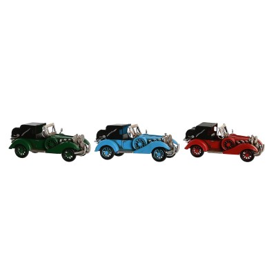 Decorative Figure DKD Home Decor Blue Red Green Vintage 16 x 7,5 x 7 cm (3 Units)