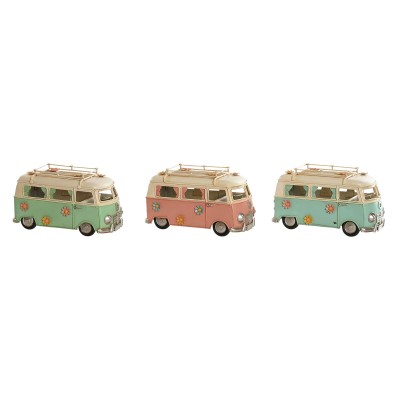 Decorative Figure Home ESPRIT Blue Green Pink Vintage 20 x 9 x 11 cm (3 Units)