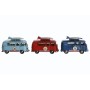 Decorative Figure Home ESPRIT Red Sky blue Navy Blue 27 x 10 x 16 cm (3 Units)