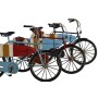 Decorative Figure Home ESPRIT Blue Red Navy Blue 29 x 11 x 17 cm (3 Units)