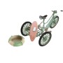 Decorative Figure Home ESPRIT Blue White Green Pink Vintage 26,5 x 12 x 14 cm (3 Units)