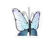 Wall Decoration Home ESPRIT Blue Orange Butterfly Shabby Chic 23 x 13 x 90 cm (2 Units)