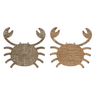 Wall Decoration Home ESPRIT Natural Mediterranean 55 x 5 x 53 cm (2 Units)