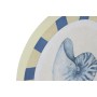Wall Decoration Home ESPRIT Blue White Mediterranean 30 x 3 x 30 cm (4 Units)