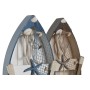 Decorative Figure Home ESPRIT Blue White Brown 20 x 7 x 40 cm (2 Units)