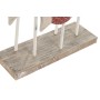 Decorative Figure Home ESPRIT Blue White Red Fish 17 x 6 x 25 cm (2 Units)