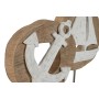 Decorative Figure Home ESPRIT White Natural Anchor Ship Mediterranean 19 x 10 x 38 cm (2 Units)
