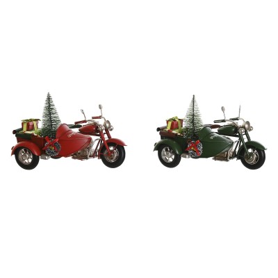 Christmas bauble DKD Home Decor Red Green 19 x 14 x 13 cm (2 Units)