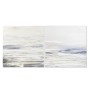 Cadre DKD Home Decor Bleu Gris Abstrait Moderne 90 x 3,7 x 90 cm (2 Unités)