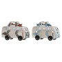 Decorative Figure Home ESPRIT Blue White Terracotta 22 x 7 x 14 cm (2 Units)