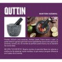 Mortar and pestle Quttin Granite 10 x 10 x 8 cm (12 Units)