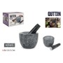 Mortar and pestle Quttin Granite 10 x 10 x 8 cm (12 Units)