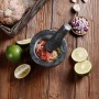 Mortar and pestle Quttin Granite 10 x 10 x 8 cm (12 Units)
