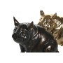 Decorative Figure DKD Home Decor Copper Golden Pig 18,5 x 10,5 x 14 cm (2 Units)