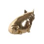 Decorative Figure DKD Home Decor Copper Golden Pig 18,5 x 10,5 x 14 cm (2 Units)