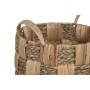Basket set Home ESPRIT Natural Metal Water hyacinth Boho (4 Pieces)