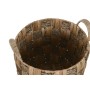 Basket set Home ESPRIT Natural Metal Water hyacinth Boho (4 Pieces)