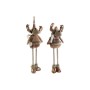 Christmas bauble DKD Home Decor Brown Reindeer 18 x 17 x 48 cm (2 Units)