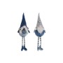 Christmas bauble DKD Home Decor Blue White Grey Gnome 13 x 12 x 54 cm (2 Units)