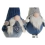 Christmas bauble DKD Home Decor Blue White Grey Gnome 13 x 12 x 54 cm (2 Units)