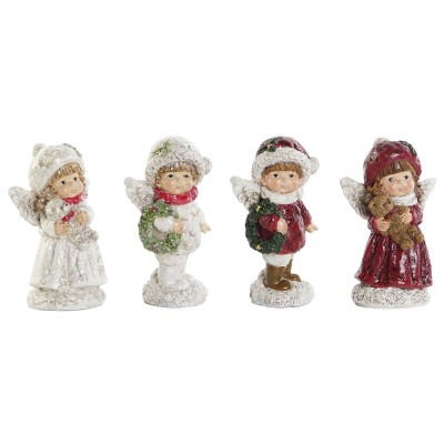 Christmas bauble DKD Home Decor Multicolour Kids 6,7 x 5,1 x 11,4 cm (4 Units)